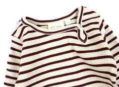 Petit Piao dark cherry/dark offwhite stribet body modal